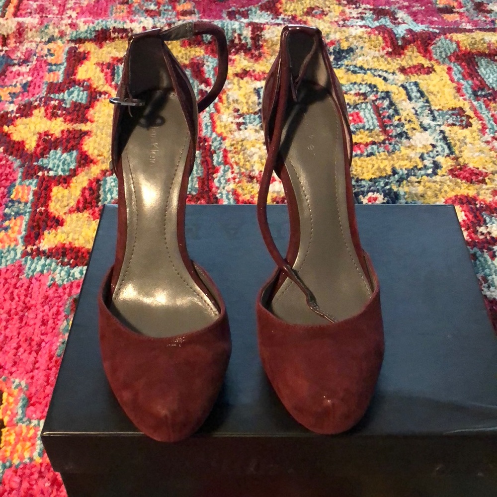 Burgundy Calvin Klein Heels